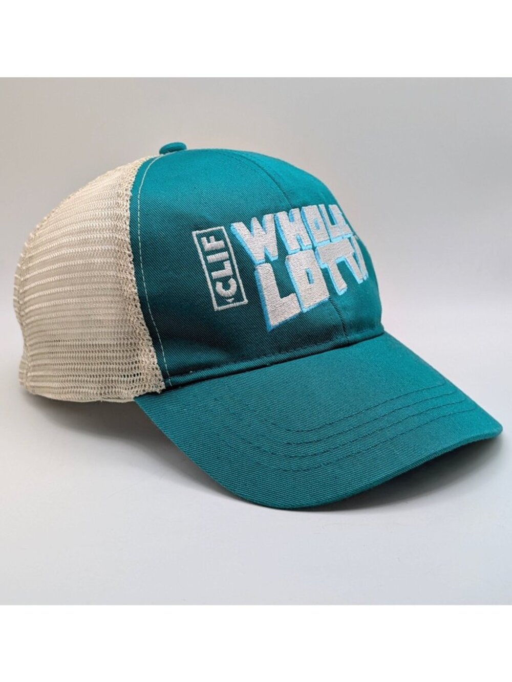 Clif Bar Whole Lotta Hat Cap Snapback Adult OSFM Trucker Mesh Hiking Outdoors
